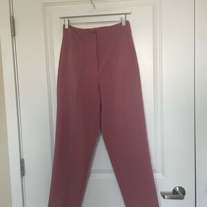 Zara Mauve Women's Pleated Dress Pants